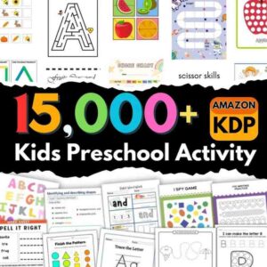 kids learning & classroom activities bundle, teachers parents worksheets for kids, dfy digital product bundle, plr mrr master resell rights